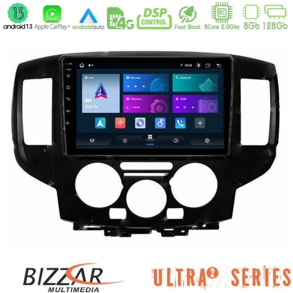 Bizzar G+ Series Nissan NV200 8core Android14 6+128GB Navigation Multimedia Tablet 9" (Μαύρο) - Image 4
