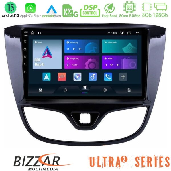 Bizzar Ultra Series Opel Karl 2017-2019 8core Android13 8+128GB Navigation Multimedia Tablet 9" - Image 1