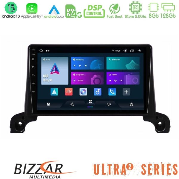 Bizzar Ultra Series Peugeot 3008/5008 2017-2023 8core Android13 8+128GB Navigation Multimedia Tablet 9" - Image 1