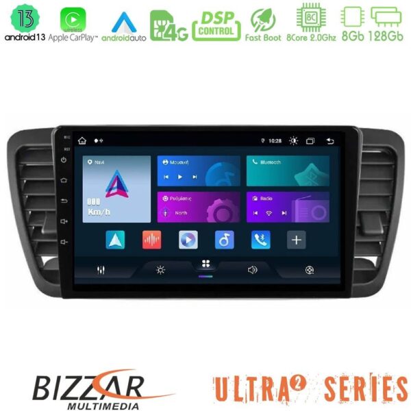 Bizzar Ultra Series Subaru Legacy/Outback 2002-2008 8core Android13 8+128GB Navigation Multimedia Tablet 9" - Image 1