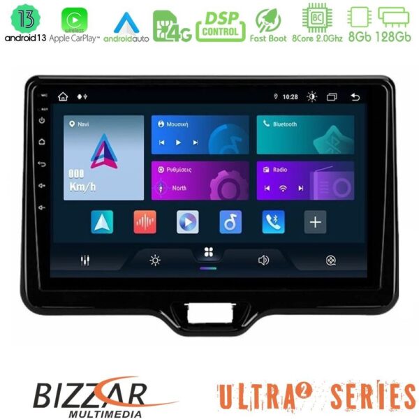 Bizzar G+ Series Toyota Yaris Cross RHD 2020-> (Low Version) 8core Android14 6+128GB Navigation Multimedia Tablet 9" - Image 8