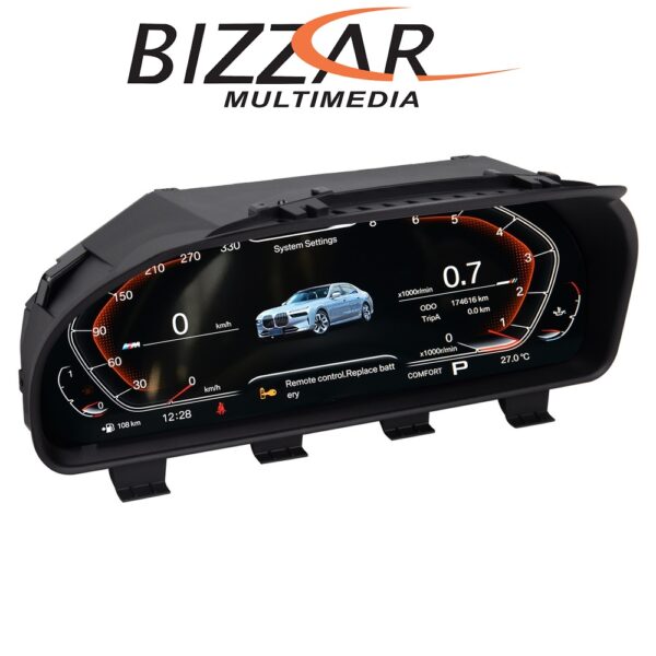 Bizzar Digital Cluster BMW F06/ F07/ F10/ F12/ F13/ F01/ F25/ F26/ F15/ F16 Digital LCD Instrument Cluster 12.3" με Carplay | HDMI in - Image 3
