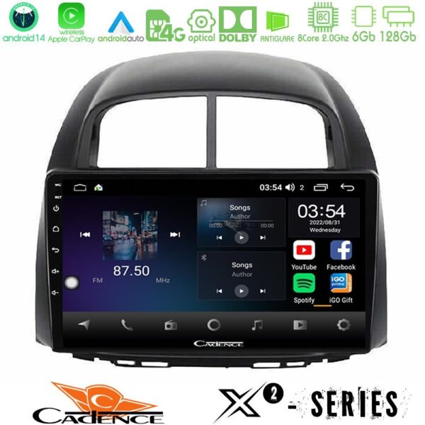 Cadence X2 Series 8Core Android14 6+128GB  Daihatsu Sirion/Subaru Justy Navigation Multimedia Tablet 10" - Image 1