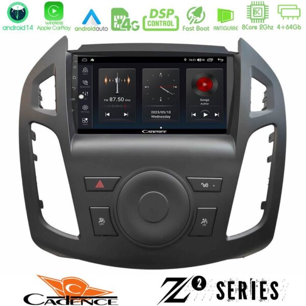 Cadence Z2 Series 8Core Android14 4+64GB Ford Transit Connect 2013-2018 Navigation Multimedia Tablet 9" Με Carplay & Android Auto - Image 1
