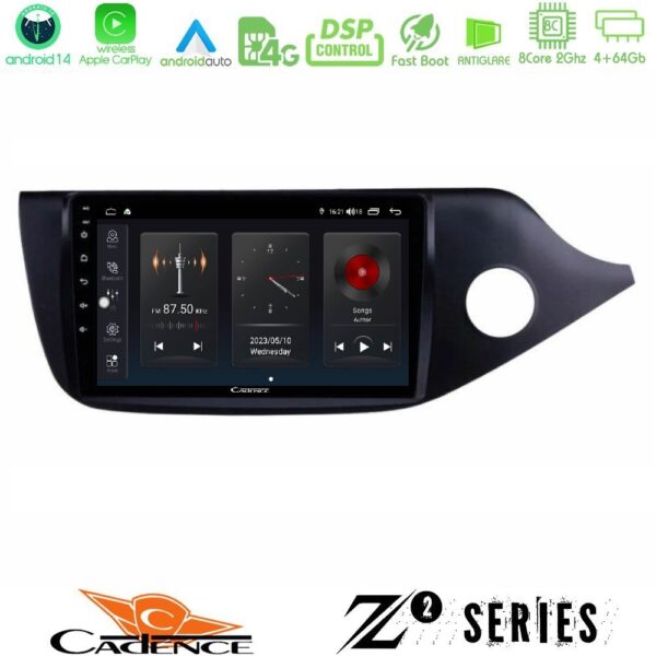 Cadence Z2 Series 8Core Android14 4+64GB Kia Cee’d/ProCeed 2013-2017 RHD Navigation Multimedia Tablet 9" Με Carplay & Android Auto - Image 1