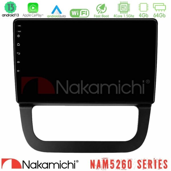 Nakamichi NAM5260 Series 4Core Android13 4+64GB VW Jetta Navigation Multimedia Tablet 10" Με Carplay & Android Auto - Image 1