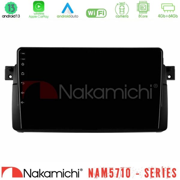 Nakamichi NAM5710 Series 8Core Android13 4+64GB  BMW E46 Navigation Multimedia Tablet 9" - Image 1