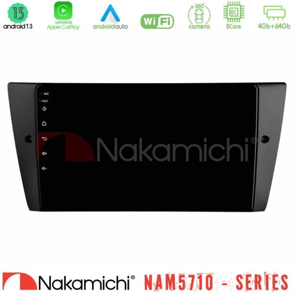 Nakamichi NAM5710 Series 8Core Android13 4+64GB  BMW 3 Series  2006-2011 Navigation Multimedia Tablet 9" - Image 1