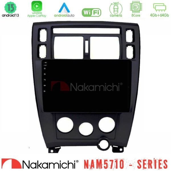 Nakamichi NAM5710 Series 8Core Android13 4+64GB Hyundai Tucson Navigation Multimedia Tablet 9" (Μαύρο) - Image 1
