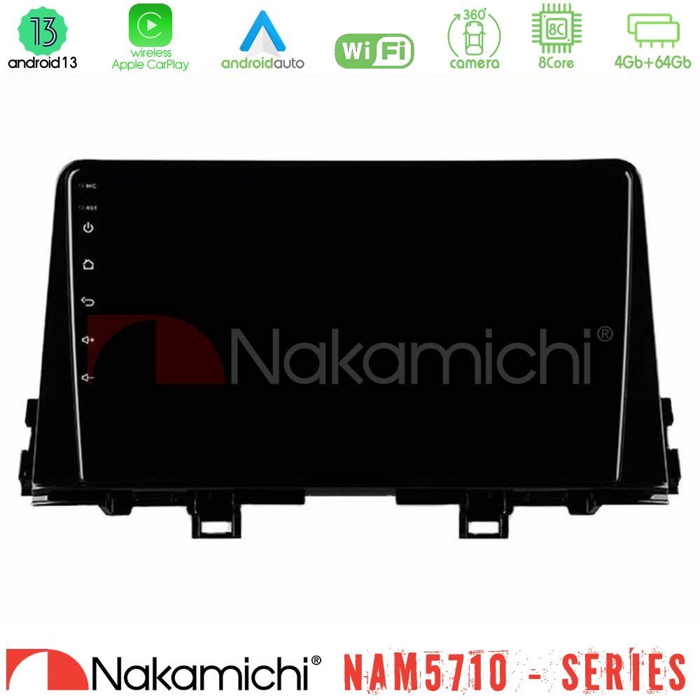 Nakamichi NAM5710 Series 8Core Android13 4+64GB Kia Picanto 2017-2021 Navigation Multimedia Tablet 9"