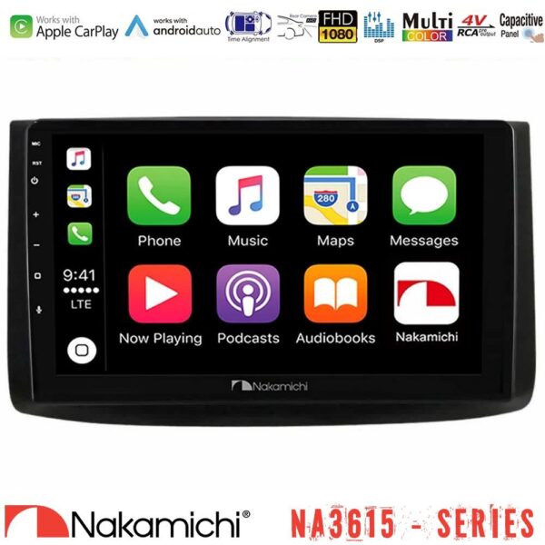 Nakamichi NA3615 Series Με Wireless Carplay & Android Auto Chevrolet Aveo 2006-2010 Media Station Tablet 9" - Image 1