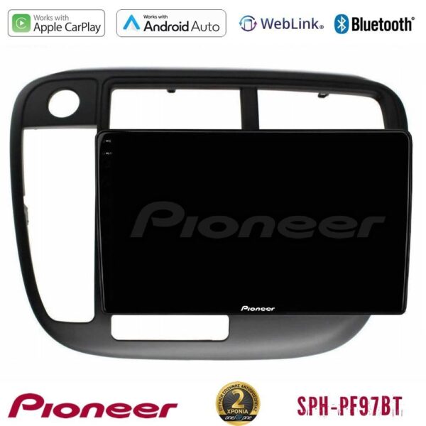 Pioneer SPH-PF97BT Series Honda Civic 1995-2001 Multimedia Station 9" (Tablet Style) Με Carplay & Android Auto - Image 1
