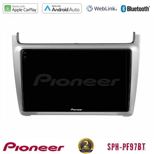 Pioneer SPH-PF97BT Series Vw Polo 2014-2017 Multimedia Station 9" (Tablet Style) Με Carplay & Android Auto (Silver) - Image 1