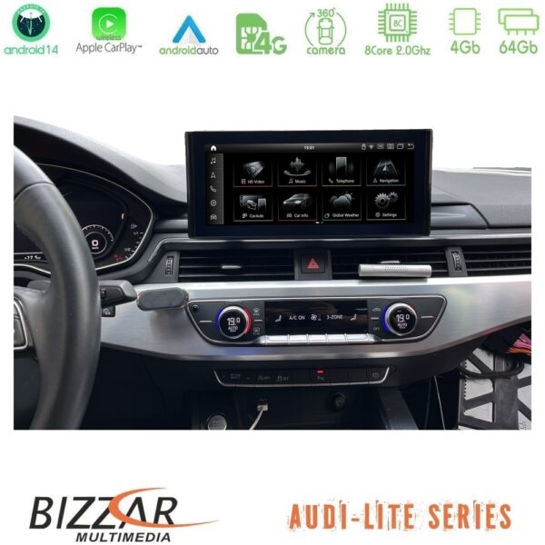 Bizzar Lite Series Audi Q5 (FY) 2017-2019 Android14 8Core (4+64GB) Navigation Multimedia 10.25" - Image 2