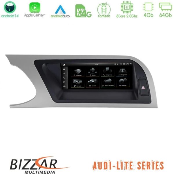 Bizzar Lite Edition AUDI A4 (B8) 2008-2012 (Με MMI3G) Android14 8Core (4+64GB) Navigation Multimedia 8.8″ - Image 1