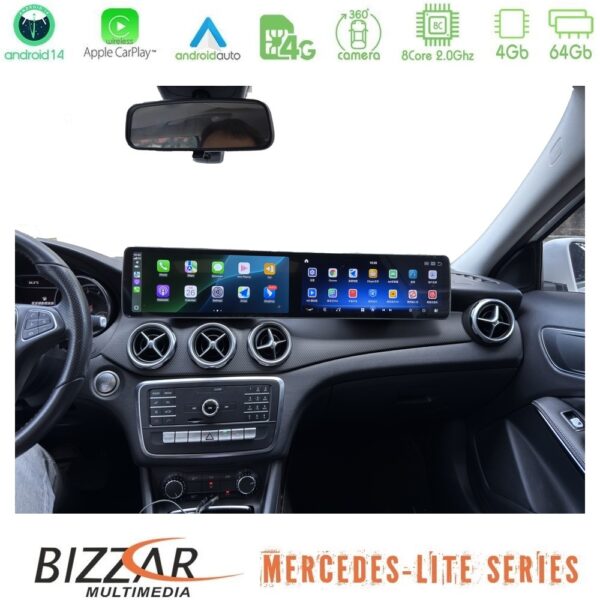 Bizzar Lite Series Dual Screen Mercedes A Class NTG5 Android14 8Core (4+64GB) Navigation Multimedia 24,6" - Image 4