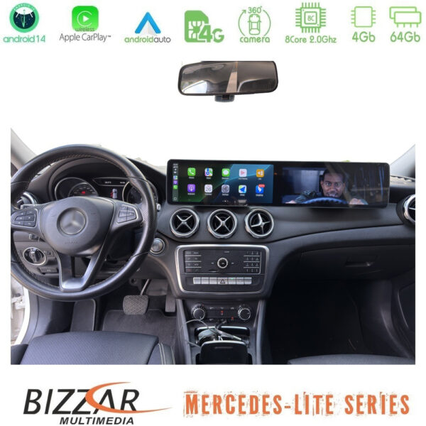 Bizzar Lite Series Dual Screen Mercedes A Class NTG5 Android14 8Core (4+64GB) Navigation Multimedia 24,6" - Image 3