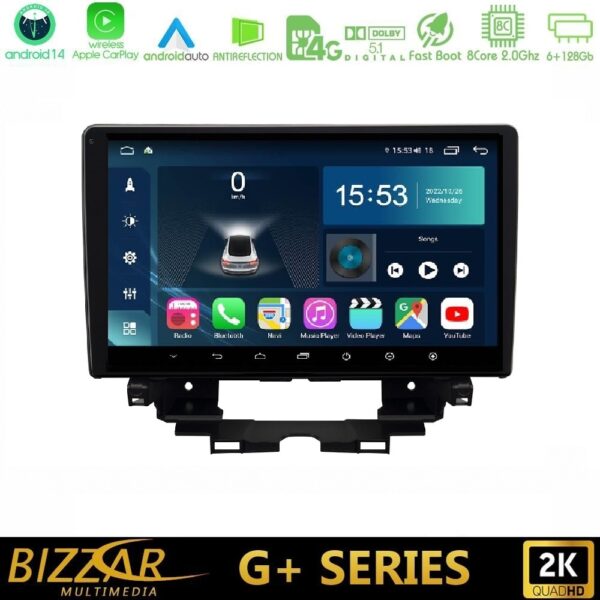 Bizzar G+ Series Kangoo / Nissan Townstar 8core Android14 6+128GB Navigation Multimedia Tablet 10" - Image 1