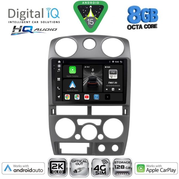 DIGITAL IQ BXK 20254GR_CPAA (9inc) MULTIMEDIA TABLET for ISUZU D-MAX mod. 2008-2012 (GREY) - Image 1