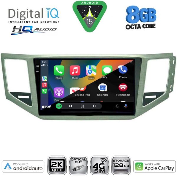 DIGITAL IQ BXK 20745SL_CPAA (10inc) MULTIMEDIA TABLET for VW GOLF SPORTSVAN mod. 2014-2021 (SILVER) - Image 2