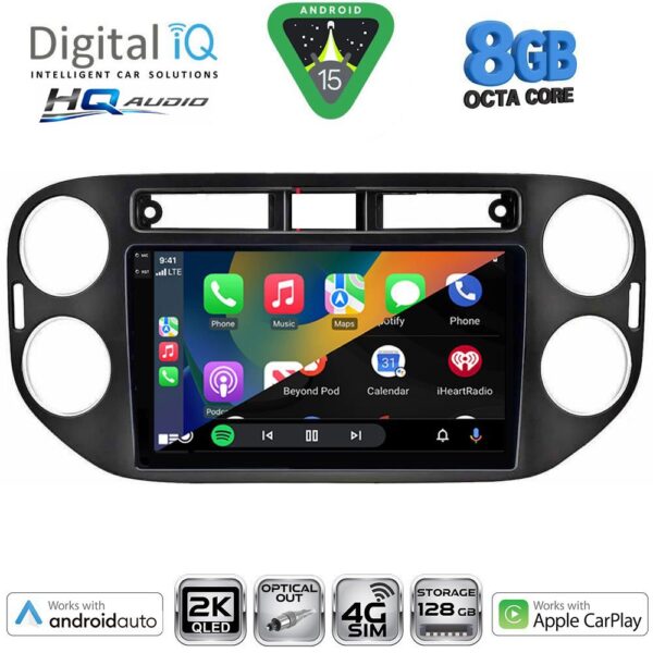 DIGITAL IQ BXK 20760BL_CPAA (9inc) MULTIMEDIA TABLET for VW TIGUAN mod. 2011-2016 (BLACK) - Image 2