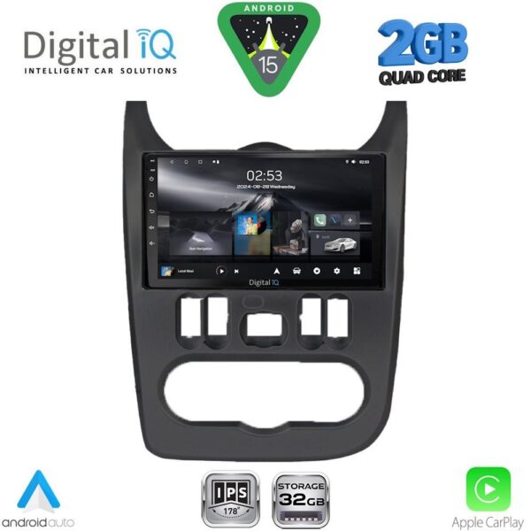 DIGITAL IQ RSD 1101BL_CPA (9inc) MULTIMEDIA TABLET for DACIA DUSTER – LOGAN – SANDERO mod. 2006-2012 (BLACK) - Image 1