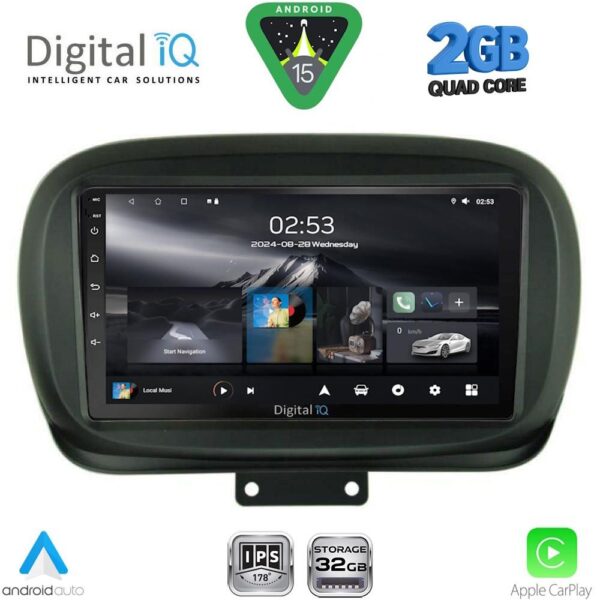 DIGITAL IQ RSD 1134_CPA (9inc) MULTIMEDIA TABLET for FIAT 500Χ mod. 2014-2024 - Image 1