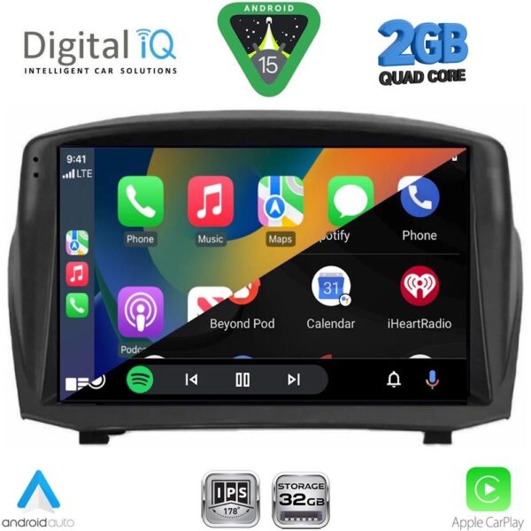 DIGITAL IQ RSD 1154B_CPA (9inc) MULTIMEDIA TABLET for FORD FIESTA mod. 2008-2017 - Image 2