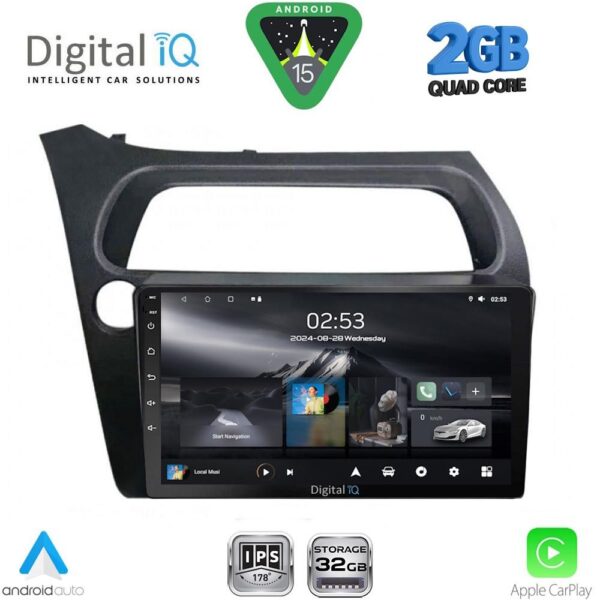 DIGITAL IQ RSD 1189_CPA (9inc) MULTIMEDIA TABLET for HONDA CIVIC 3D-5D mod. 2006-2012 - Image 1
