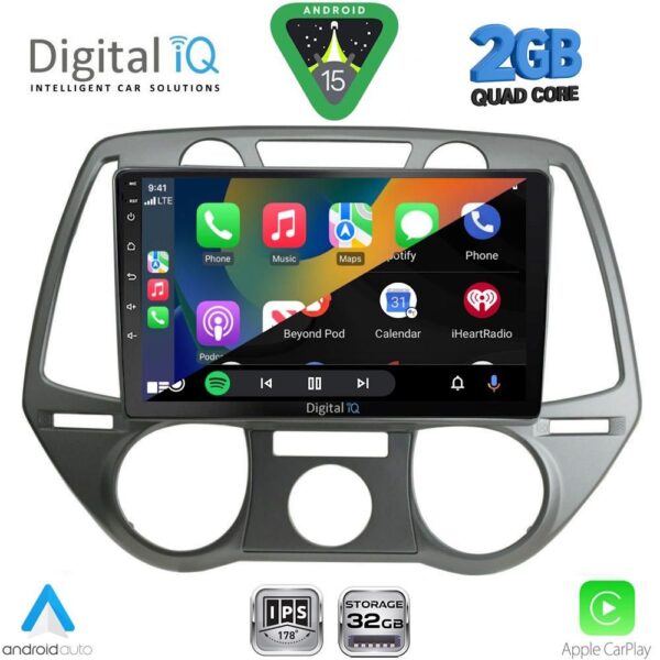 DIGITAL IQ RSD 1228_CPA A/C (9inc) MULTIMEDIA TABLET for HYUNDAI i20 mod. 2008-2012 - Image 2