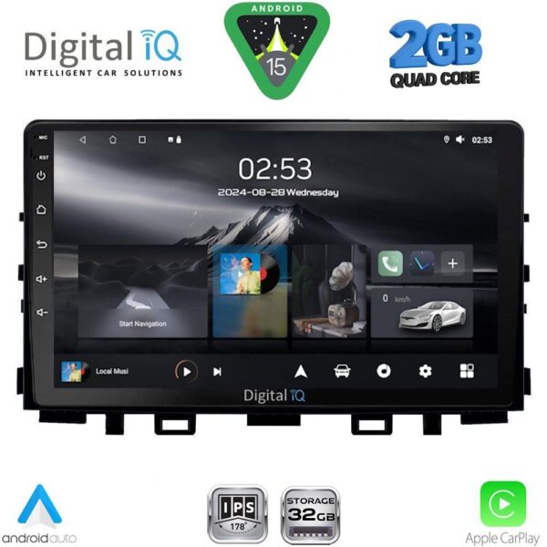 DIGITAL IQ RSD 1316_CPA (9inc) MULTIMEDIA TABLET for KIA RIO mod. 2018-2026 – STONIC mod. 2017-2026 - Image 1