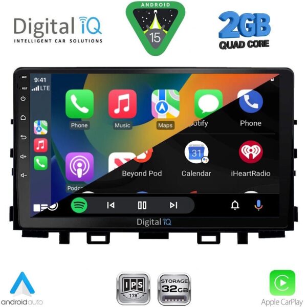 DIGITAL IQ RSD 1316_CPA (9inc) MULTIMEDIA TABLET for KIA RIO mod. 2018-2026 – STONIC mod. 2017-2026 - Image 2