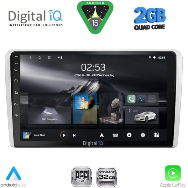 DIGITAL IQ RSD 1481SL_CPA (9inc) MULTIMEDIA TABLET for OPEL ALL mod. 2004-2014 (SILVER) - Image 1