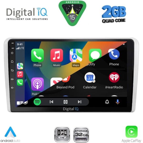 DIGITAL IQ RSD 1481SL_CPA (9inc) MULTIMEDIA TABLET for OPEL ALL mod. 2004-2014 (SILVER) - Image 2