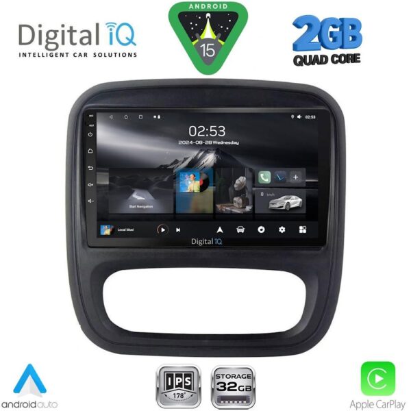 DIGITAL IQ RSD 1499_CPA (9inc) MULTIMEDIA TABLET for OPEL VIVARO – RENAULT TRAFIC – FIAT TALENDO – NISSAN NV 300 mod. 2014-2019 - Image 1