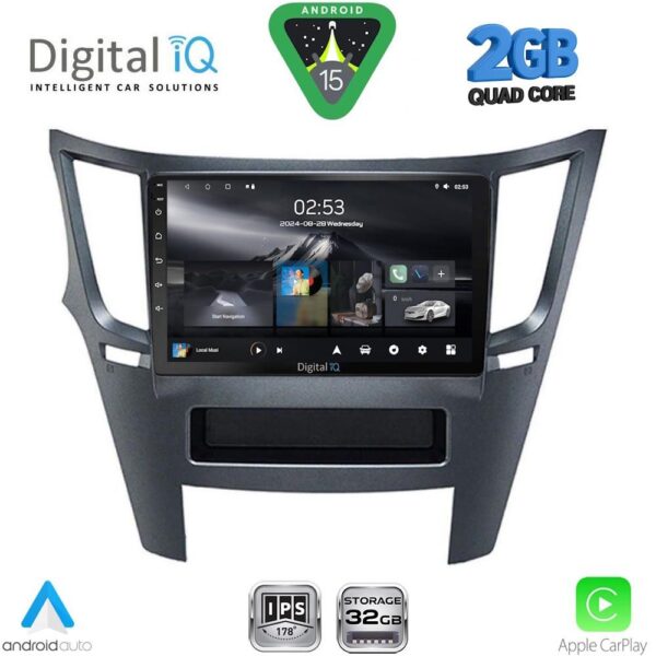 DIGITAL IQ RSD 1667_CPA (9inc) MULTIMEDIA TABLET for SUBARU LEGACY – OUTBACK mod. 2009-2014 - Image 1