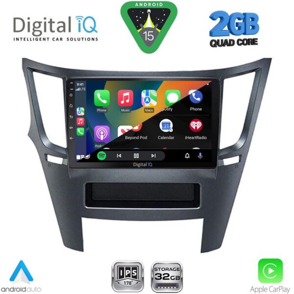 DIGITAL IQ RSD 1667_CPA (9inc) MULTIMEDIA TABLET for SUBARU LEGACY – OUTBACK mod. 2009-2014 - Image 2