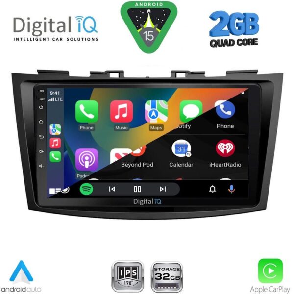 DIGITAL IQ RSD 1685_CPA (9inc) MULTIMEDIA TABLET for SUZUKI SWIFT mod. 2011-2016 - Image 2