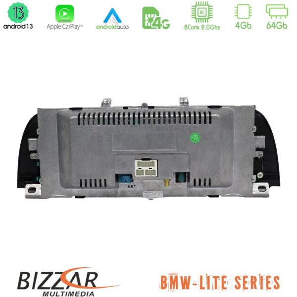 Bizzar Lite Series BMW 5 Series F10/F11 NBT Android13 8Core (4+64GB) Navigation Multimedia 10.25" HD Black Panel (OEM Style) - Image 3