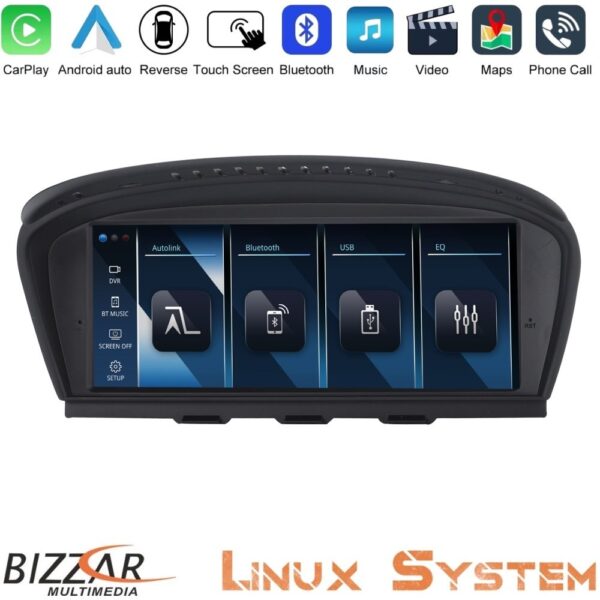 Bizzar BMW 3er/5er/6er (E90/E60/E63) Linux Apple CarPlay | Android Auto screen 8.8" HD Anti-reflection - Image 2
