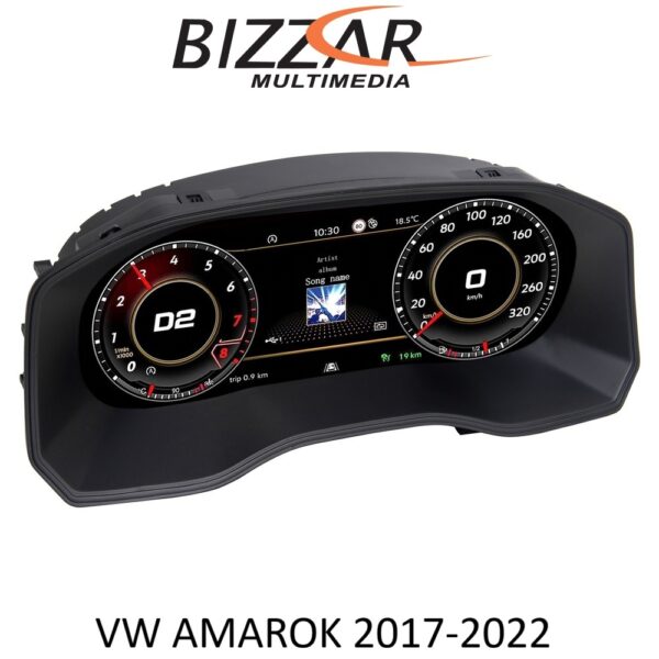 Bizzar Digital Cluster VW AMAROK 2017-2020 Digital HD LCD Instrument Cluster 12.3" με Carplay | HDMI in - Image 2