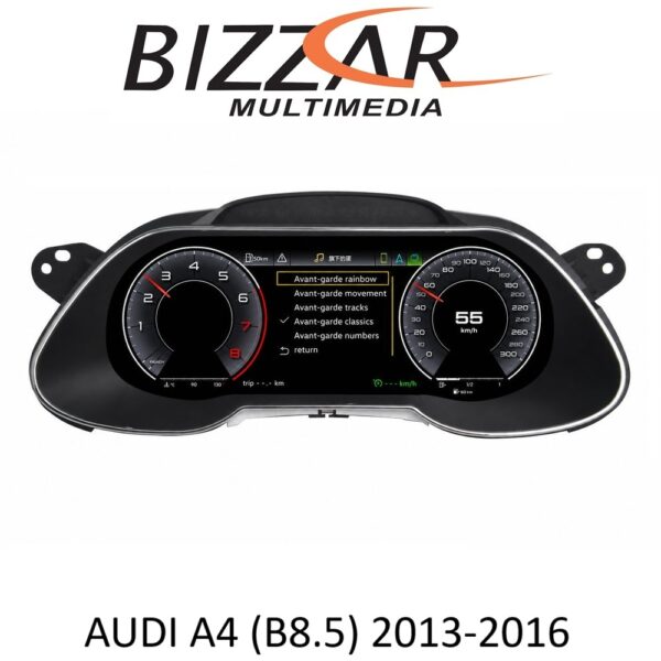 Bizzar Digital Cluster AUDI A4 (B8.5) 2013-2016 Digital HD LCD Instrument Cluster 12.3" με Carplay | HDMI in - Image 1