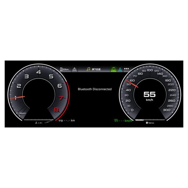 Bizzar Digital Cluster AUDI A4 (B8.5) 2013-2016 Digital HD LCD Instrument Cluster 12.3" με Carplay | HDMI in - Image 3