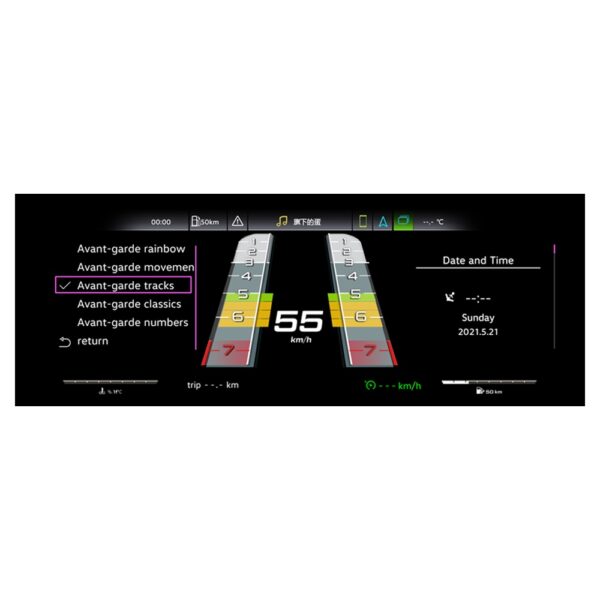 Bizzar Digital Cluster AUDI A4 (B8.5) 2013-2016 Digital HD LCD Instrument Cluster 12.3" με Carplay | HDMI in - Image 5