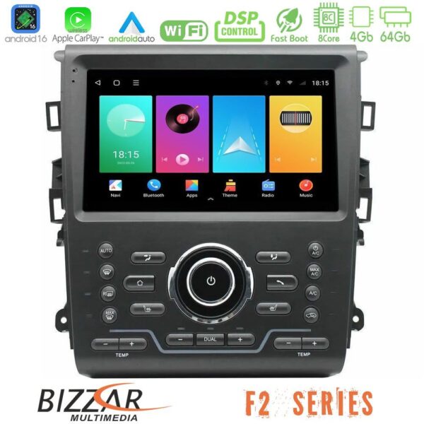 Bizzar F2 Series 8Core Android16 4+64GB  Ford Mondeo 2014-2021 Navigation Multimedia Tablet 9" - Image 1