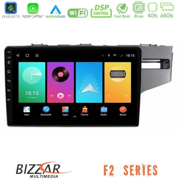 Bizzar F2 Series 8Core Android16 4+64GB Honda Jazz 2013-2020 RHD Navigation Multimedia Tablet 9" - Image 1