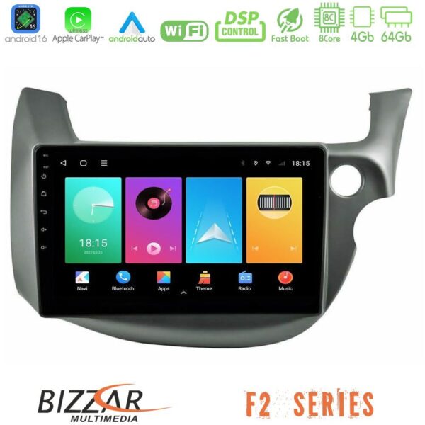 Bizzar F2 Series 8Core Android16 4+64GB Honda Jazz (Fit) 2009-2013 RHD Navigation Multimedia Tablet 10" - Image 1