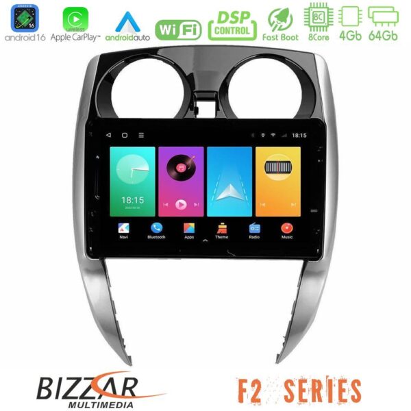 Bizzar F2 Series 8Core Android16 4+64GB Nissan Note 2013-2018 Navigation Multimedia Tablet 10" - Image 1