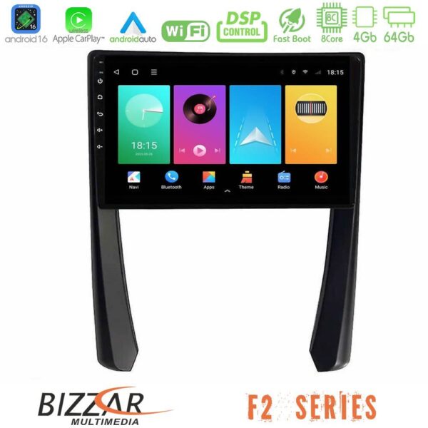 Bizzar F2 Series 8Core Android16 4+64GB Porsche 911/Cayman/Boxster Navigation Multimedia Tablet 9" - Image 1