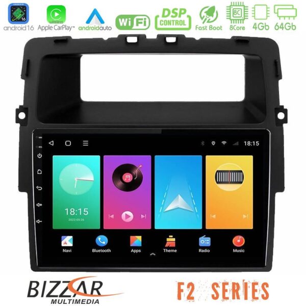 Bizzar F2 Series 8Core Android16 4+64GB  Renault/Nissan/Opel Navigation Multimedia Tablet 10" - Image 1